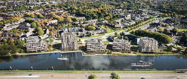 Nieuwbouw Buitenvaart Alkmaar Vogelvlucht 1536